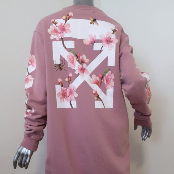 Off-White Dresses & Skirts - Off-White Cherry Blossom Global Warming Sweatshirt